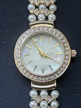 Charter Club MOP Dial Gold Tone Women’s Quartz Watch